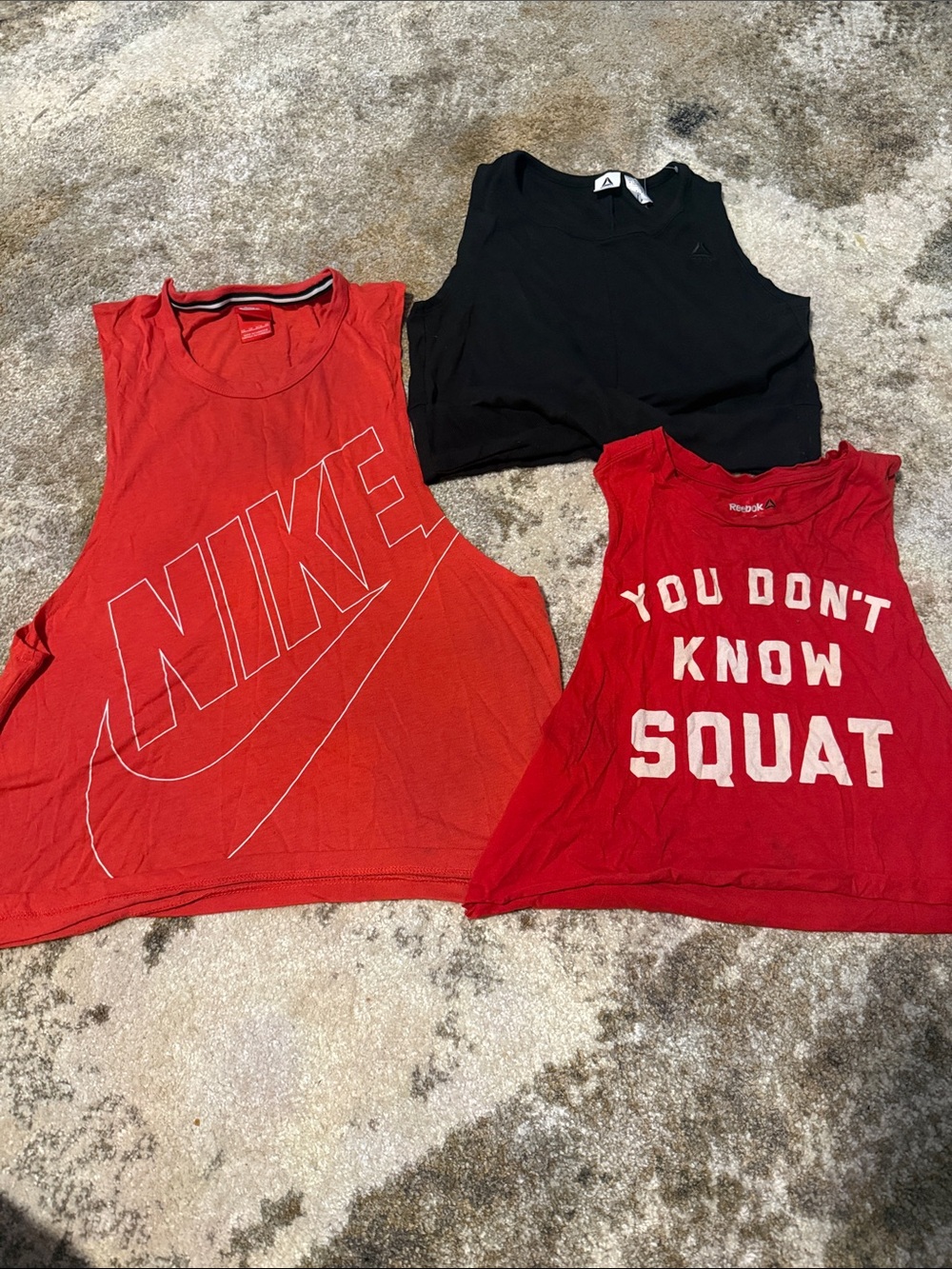 3 workout tanks size xs